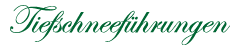 Tiefschneef&uuml;hrungen